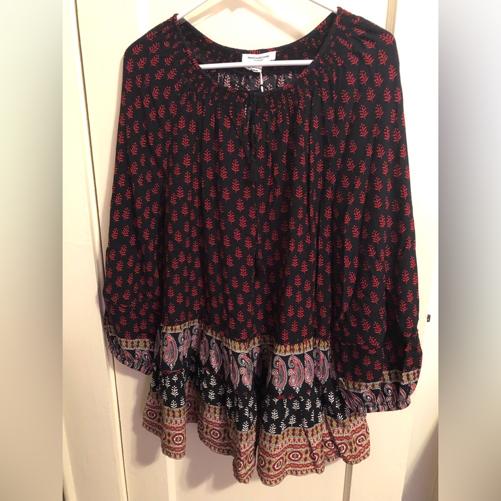 Beach, Lunch, Lounge Boho Tunic or Dress. NWT SZ S/P (oversized)